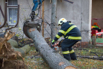 Zásahy hasičů po silném větru v Libereckém kraji