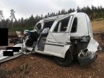 Nehoda v Albrechticích, při které došlo ke střetu přívěsu nákladního vozidla s osobním