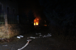 Zásah hasičů při požáru domu na Smržovce