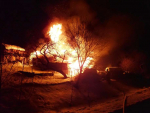 Požár rodinného domu v Desné