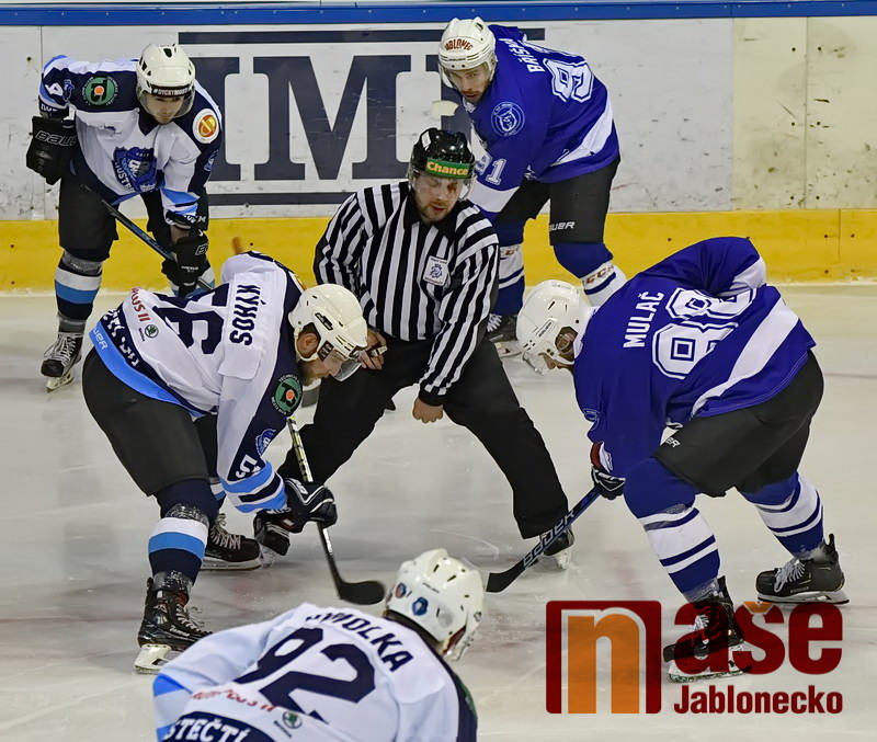 Utkání 1. kola play off 2. hokejové ligy HC Vlci Jablonec - Mostečtí lvi<br />Autor: Václav Novotný