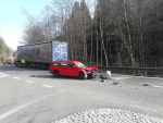 Dopravní nehoda na sjezdu silnice I/65