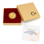Další zlatou minci věnovala jablonecká mincovna zpěvákovi Karlu Krylovi