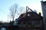 Požár rodinného domu ve Smržovce, ulici Luční