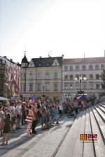 Demonstrace Milion chvilek pro demokracii 11. června v Jablonci