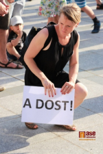 Demonstrace Milion chvilek pro demokracii 11. června v Jablonci