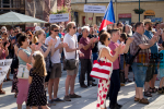 Demonstrace Milion chvilek pro demokracii 11. června v Jablonci