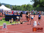 První den soutěží v atletice na Olympiádě dětí a mládeže v Jablonci nad Nisou