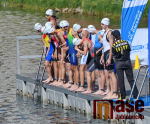 Triatlon se v rámci Olympiády dětí a mládeže odehrával u jablonecké přehrady