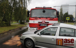 Srážka hasičského vozu s osobním autem v Jablonci nad Nisou