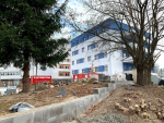 Stavba pavilonu intenzívní medicíny v jablonecké nemocnici