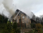 Požár rodinného domu v Držkově