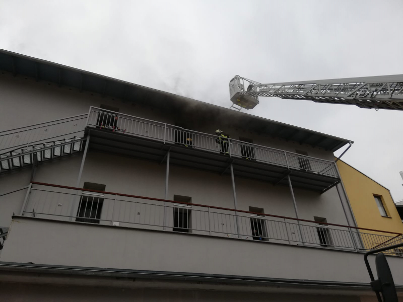 Požár domu v Jablonci nad Nisou<br />Autor: HZS Libereckého kraje