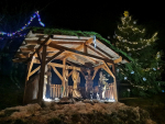 Rozsvícení vánočního stromu a dřevěného betlému v Jindřichově