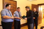 Předání medailí Gratias Tibi Ago jabloneckým strážníkům
