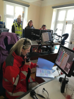 Cvičení evakuace dispečinku Zdravotnické záchranné služby Libereckého kraje