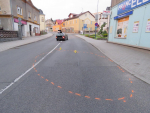 Nehoda motocyklisty v tanvaldské ulici Krkonošská