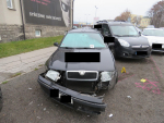 Nehoda tří aut v jablonecké ulici U Přehrady