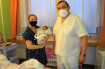 Přivítání chlapečka Jana, prvního miminka roku 2021 v jablonecké nemocnici