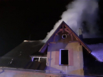 Požár rodinného domu v Jablonci nad Nisou