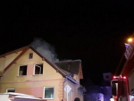 Požár rodinného domu v Jablonci nad Nisou