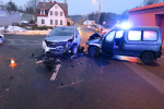 Nehoda dvou aut v Nové Vsi nad Nisou