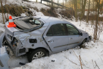 Nehoda osobního auta v katastru Jablonce nad Nisou