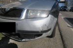 Poškozená auta v ulici Československé armády v Jablonci nad Nisou