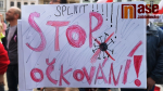 Demonstrace v Liberci za svobodu a návrat dětí do škol