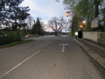 Místo dopravní nehody v prostoru křižovatky ulic Palackého a Riegerova v Jablonci