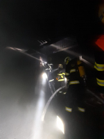 Požár střechy domu v jabloneckém Zeleném údolí