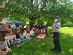 Policisté poučili děti ve škole v přírodě ve Ktové