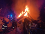 Požár rodinného domu v Plavech