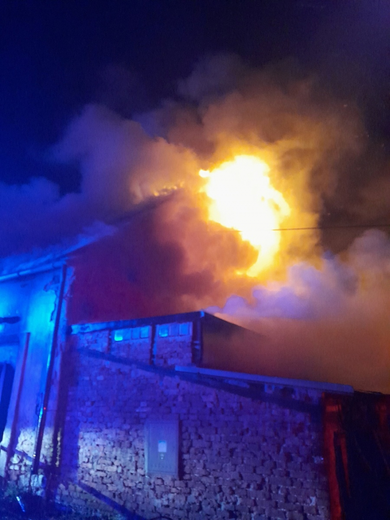 Požár rodinného domu v Liberci - Vratislavicích nad Nisou