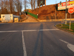 Střet osobního auta s cyklistou na jablonecké křižovatce ulic Turnovská a Jateční