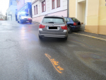 Nehoda v Hasičské ulici v Jablonci nad Nisou