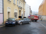 Nehoda v Hasičské ulici v Jablonci nad Nisou