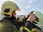 Cvičení jabloneckých hasičů ve flashover kontejneru v Raspenavě