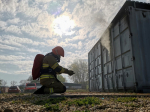 Jablonečtí hasiči cvičili ve flashover kontejneru
