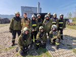 Cvičení jabloneckých hasičů ve flashover kontejneru v Raspenavě