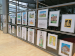 V krajské knihovně vystavují vítězné kresby projektu Děti památkám