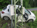Nehoda vozidla Peugeot 208 v Zásadě