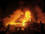 Požár v historickém objektu Slunečních lázní v Jablonci nad Nisou, části Mšeno