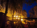 Požár v historickém objektu Slunečních lázní v Jablonci nad Nisou, části Mšeno