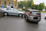 Nehoda dvou osobních aut v Jablonci nad Nisou v prostoru křižovatky ulic Podhorská a Mlýnská