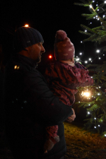 Rozsvícení vánočního stromu a betlému v Loužnici