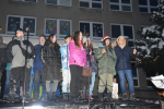 Vánoční zpívání na schodech tanvaldské sportovky 2022