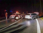 Nehoda tří osobních aut mezi Železným Brodem a Loužnicí