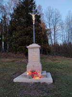 Slavnostní žehnání obnovených křížů na hřbitově Horní Tanvald