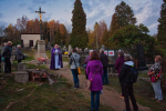 Slavnostní žehnání obnovených křížů na hřbitově Horní Tanvald